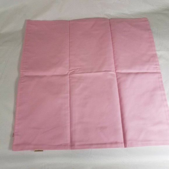 Pillow Cover Pink 22x22 In Square New Solid - Picture 3 of 9